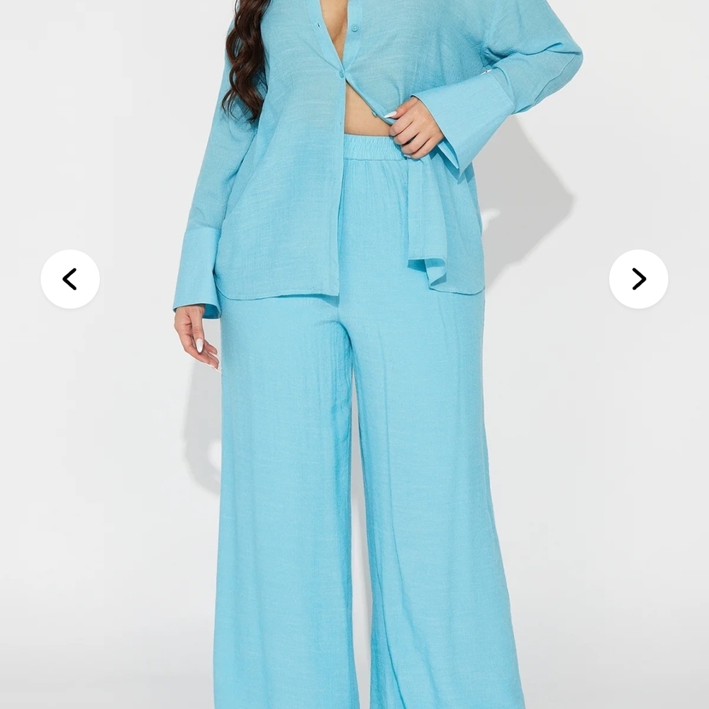 Women's Blue Pants & Jumpsuit